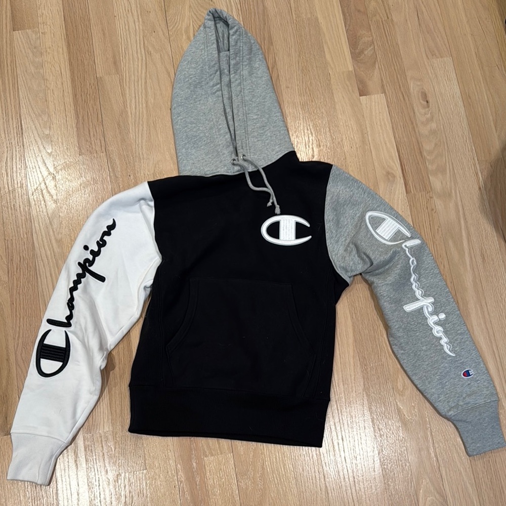 Champion Black and Gray Hoodie
